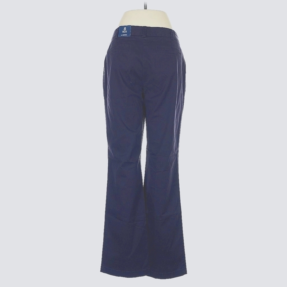 Lands’ End Mid Rise Trouser Pants in Navy | Size 8 | NWT - Picture 2 of 8